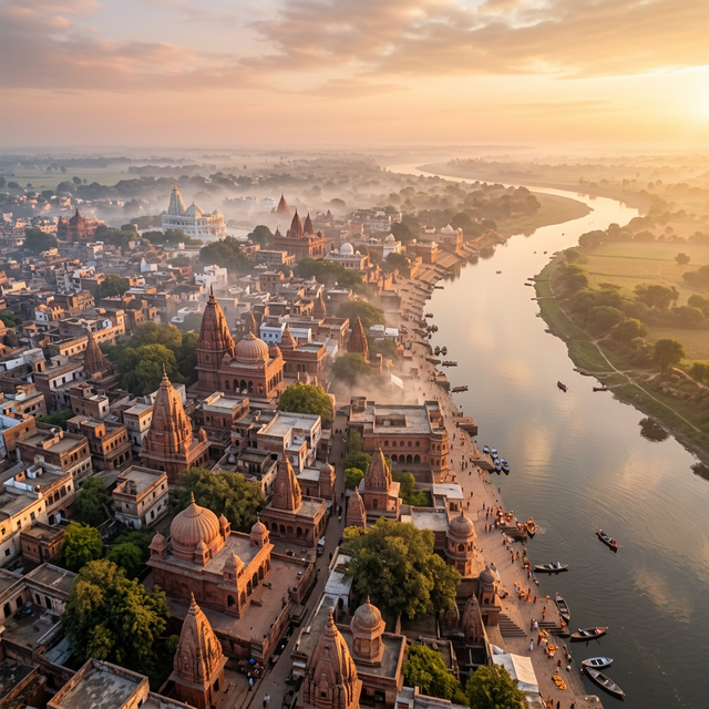 Vrindavan at dawn